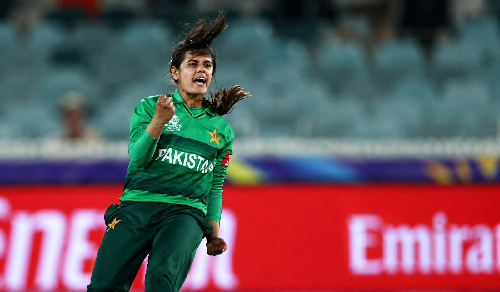 Aiman Anwar, former Pakistan women’s fast bowler, during her international cricket career.