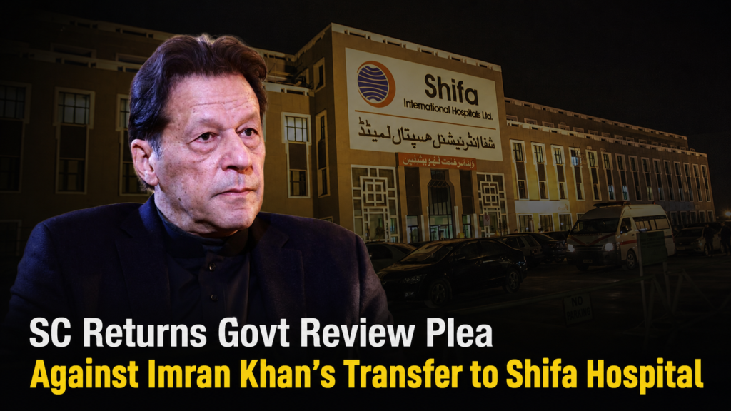 SC Returns Govt Review Plea Against Imran Khan’s Transfer to Shifa Hospital